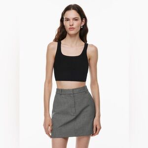 ARITZIA Babaton Sculpt Knit Squareneck Cropped Tank